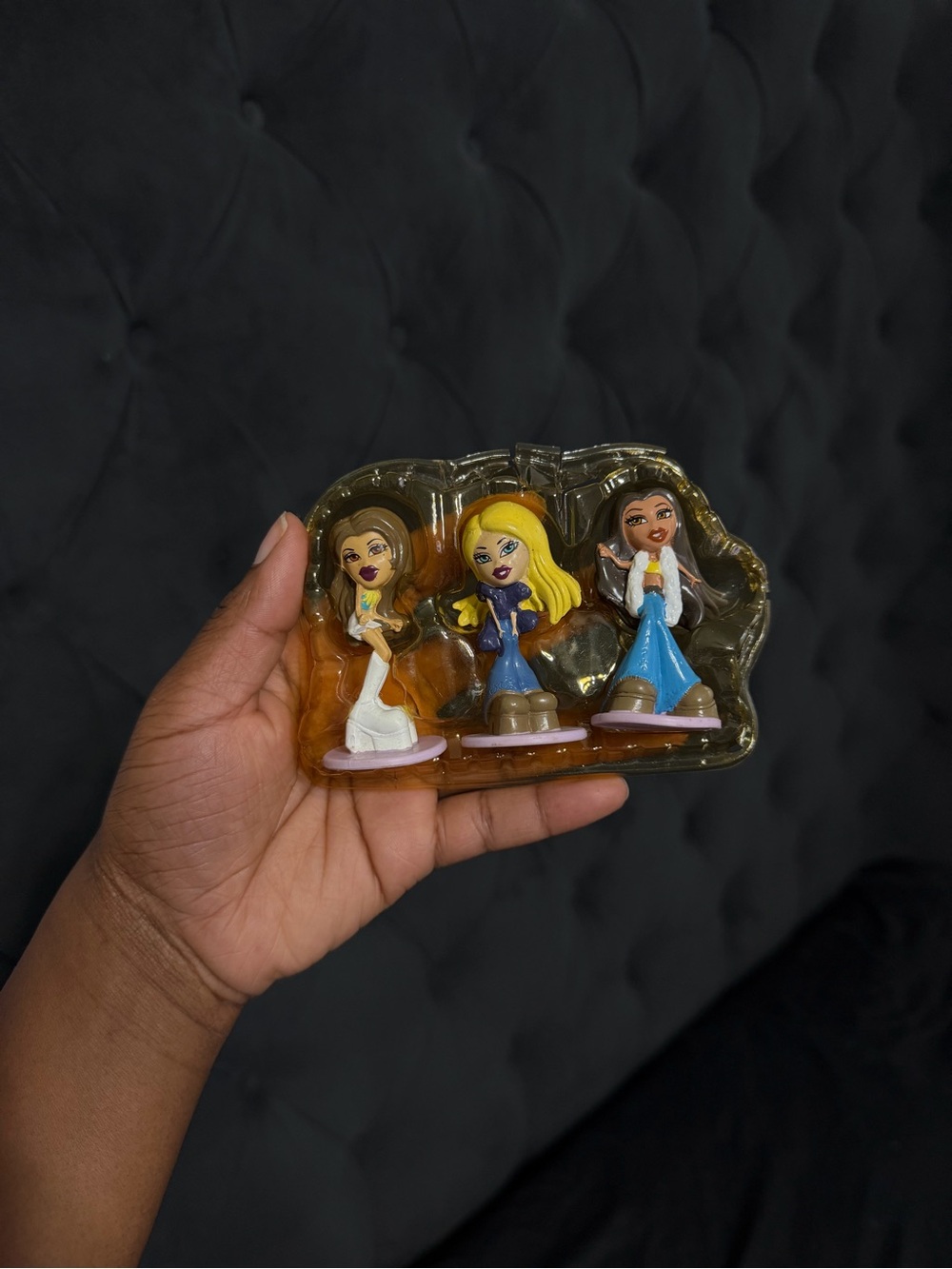 Bratz Mini Girls' Fashion Doll Figurine Set - Blue, White, Yellow